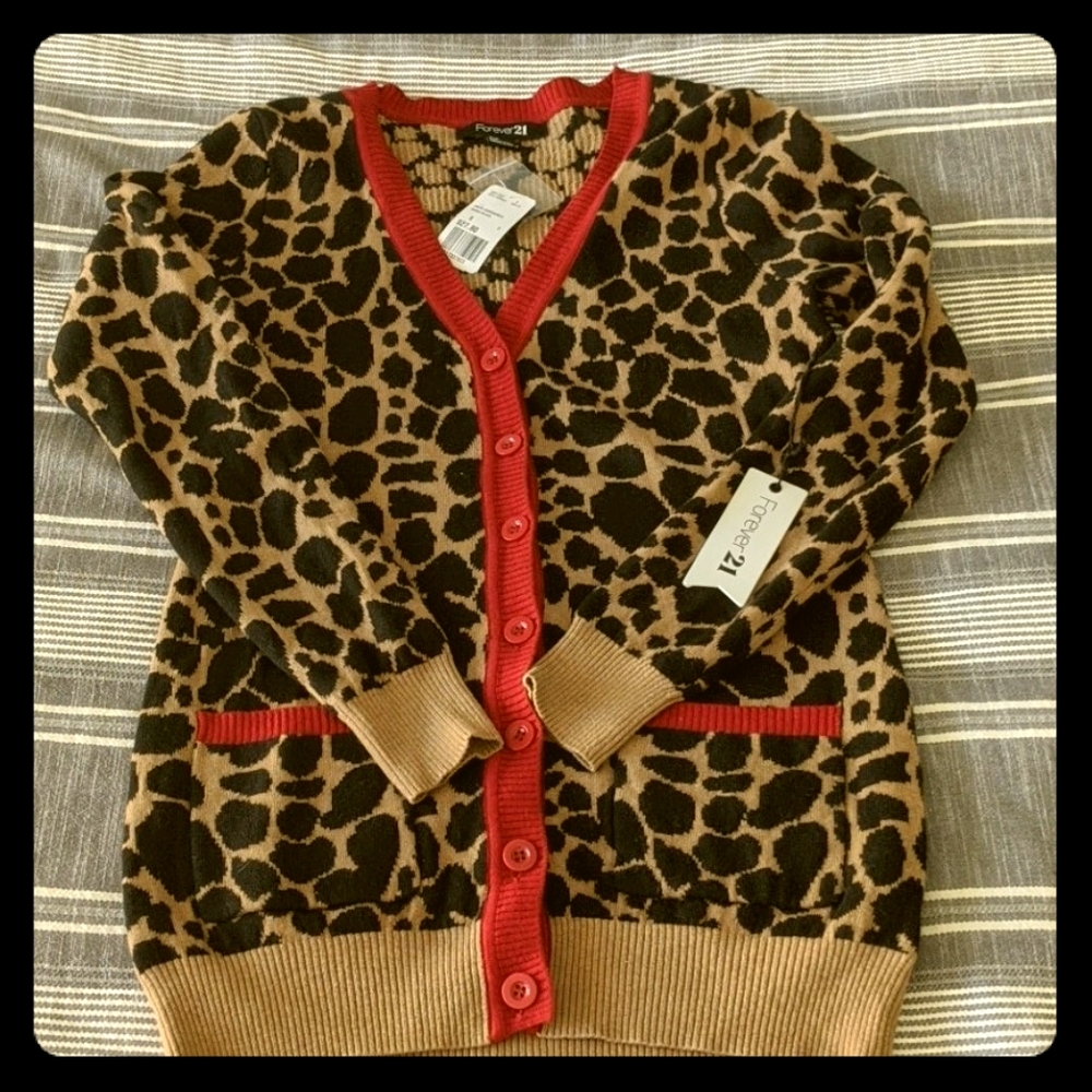 Leopard Cardigan sweater